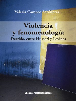 cover image of Violencia y fenomenología